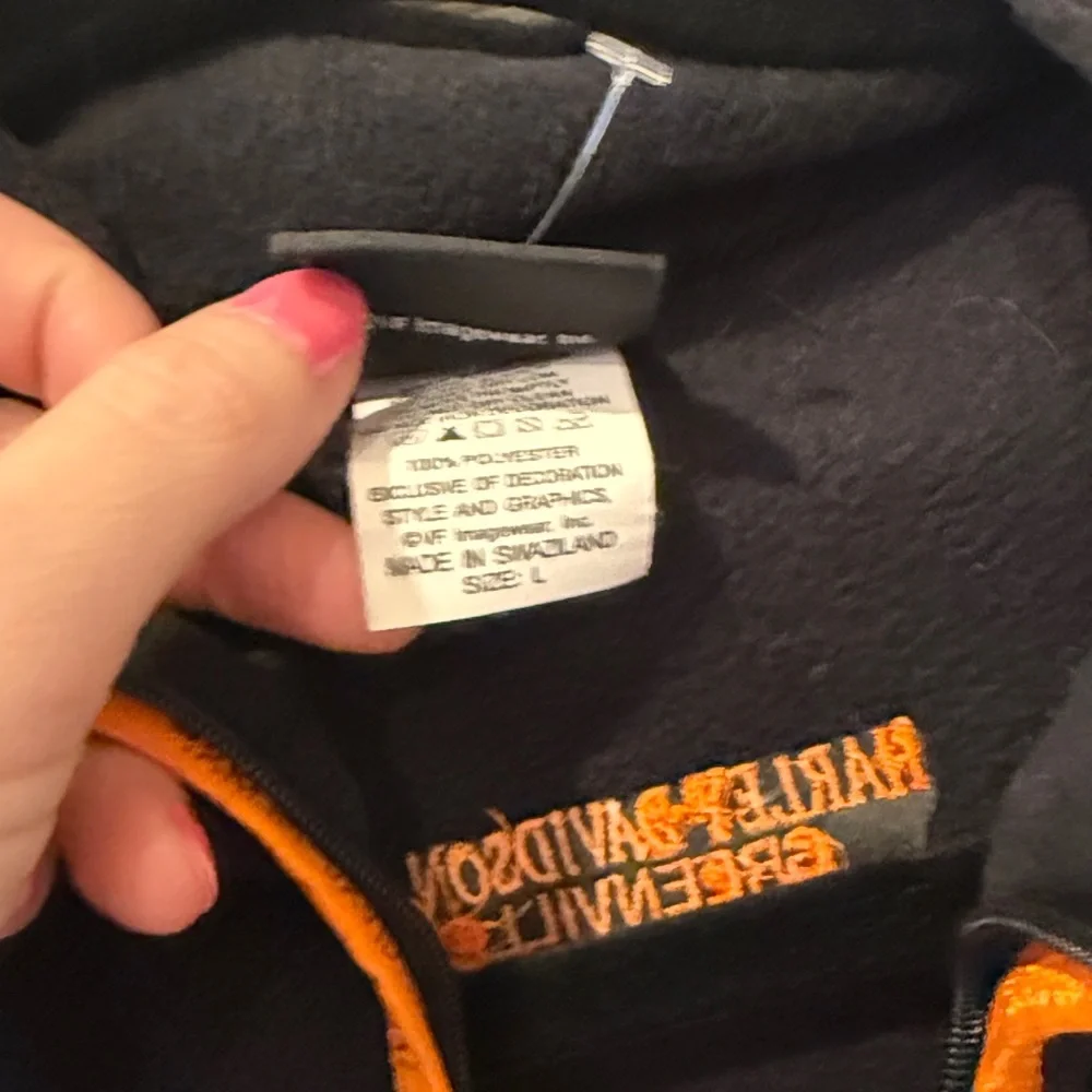 Harley Davidson fleece quarter zip, large
